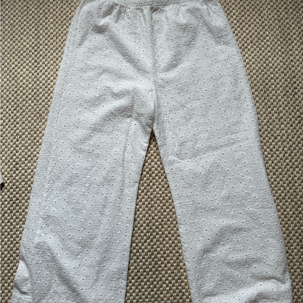 La Maregold Nicole Pant in white cloud daisy